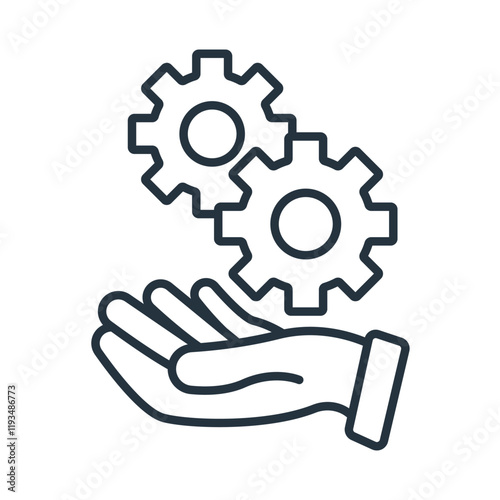 Development flat icons  symbol line elements for infographic web