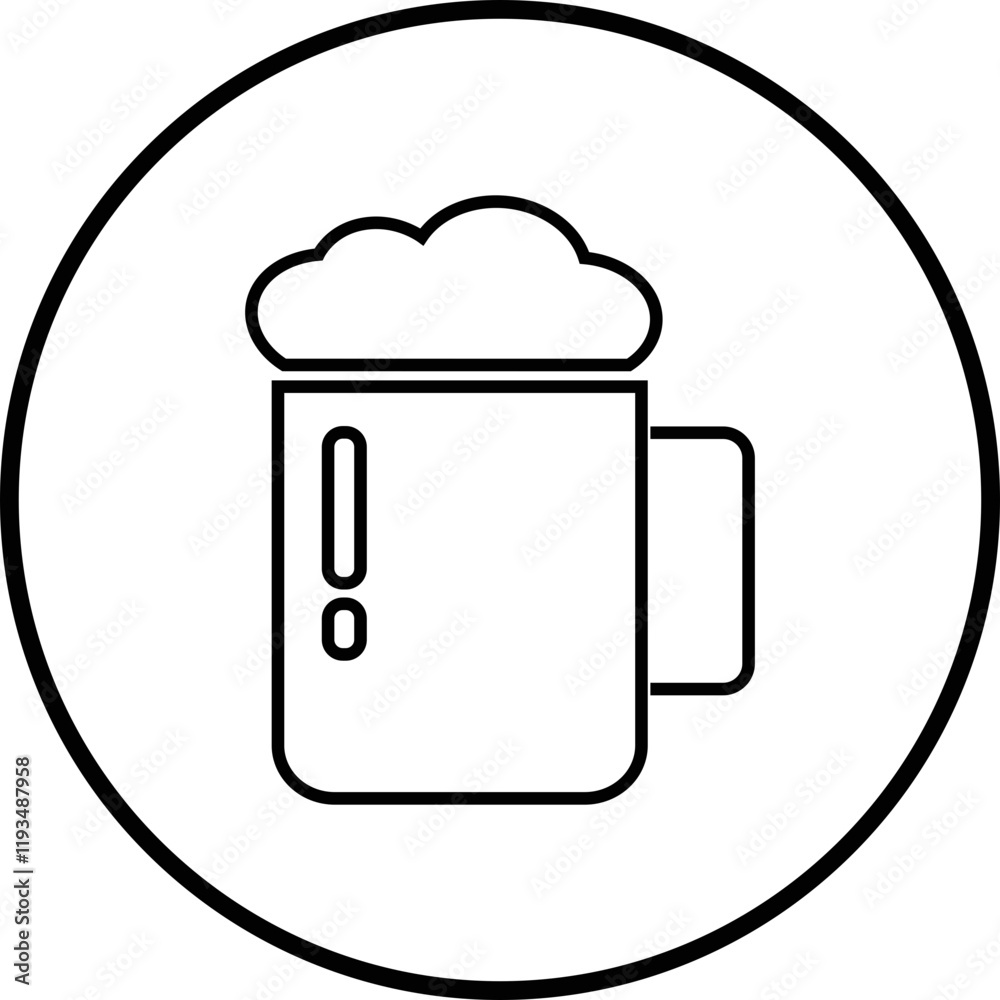 Depiction of frothy beer mug icon isolated on transparent background. Ideal for pubs, breweries, and beer enthusiasts seeking vintage charm black line vector drink glass symbol Depiction of frothy beer mug icon isolated on transparent background. Ideal for pubs, breweries, and beer enthusiasts seeking vintage charm black line vector drink glass symbol