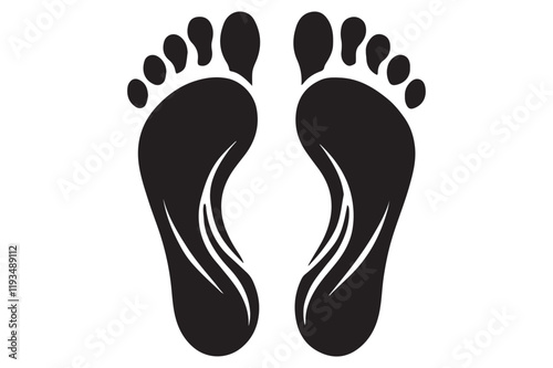 Footprints vector