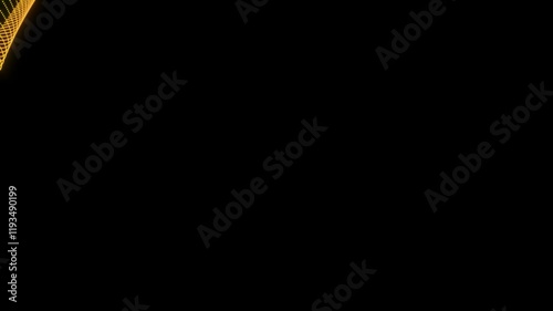 Yellow Pixel Mesh Shockwave Overlay