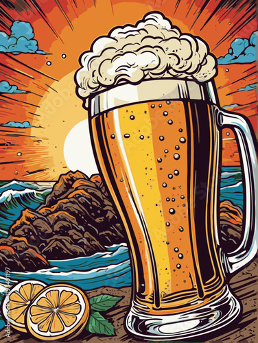 beer vector art for design needs 