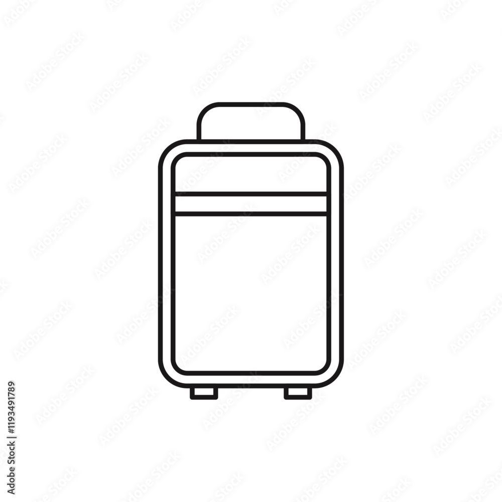 Baggage icon line art vector Baggage icon line art vector