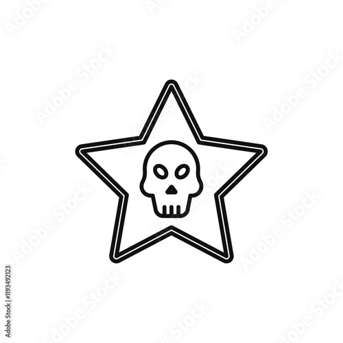 Black magic icon line art vector