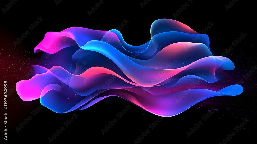Fluid Neon Vibrance, Abstract Organic Shapes with Dynamic Gradients and Luminous Motion. Fluid Neon Vibrance, Abstract Organic Shapes with Dynamic Gradients and Luminous Motion.