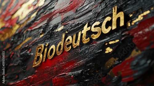 illustration des Wortes Biodeutsch, Unwort des Jahres 2024, Begriff um Menschen vor dem Hintergrund vermeintlich biologischer Abstammungskriterien einzuteilen, zu bewerten und zu diskriminieren, 16:9 photo