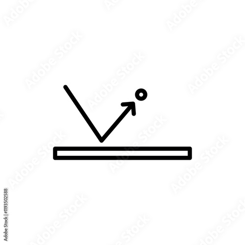 rebound icon line art vector