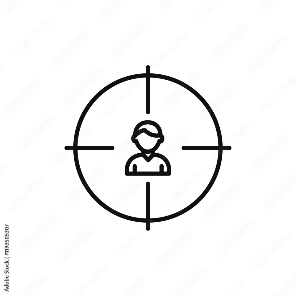 Target icon line art vector Target icon line art vector