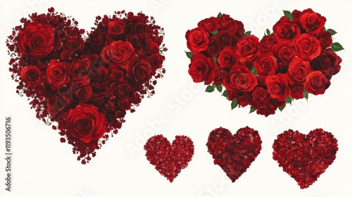 Beautiful Red Roses Heart Shapes for Romantic Celebrations