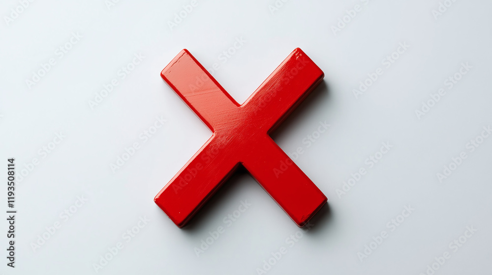 Red x cross sign symbol isolated on white background. no, wrong choice icon illustration, reject, false, test, cancel, negative error, graphic design element. Red x cross sign symbol isolated on white background. no, wrong choice icon illustration, reject, false, test, cancel, negative error, graphic design element.