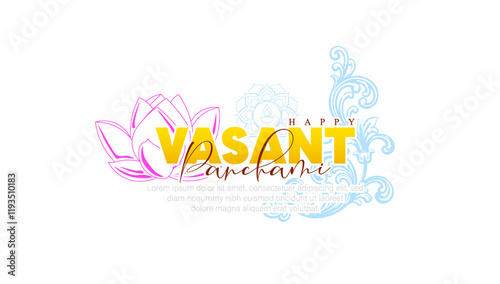 Happy Vasant Panchami Background. vector	
