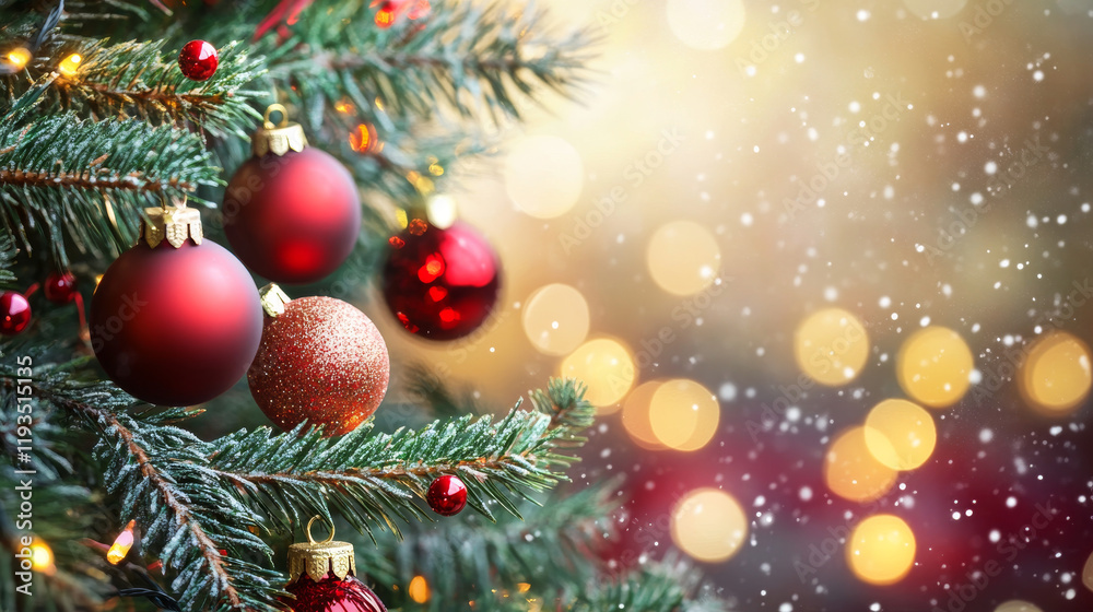 Christmas tree branches closeup. Background of pine and fir branches Christmas tree branches closeup. Background of pine and fir branches