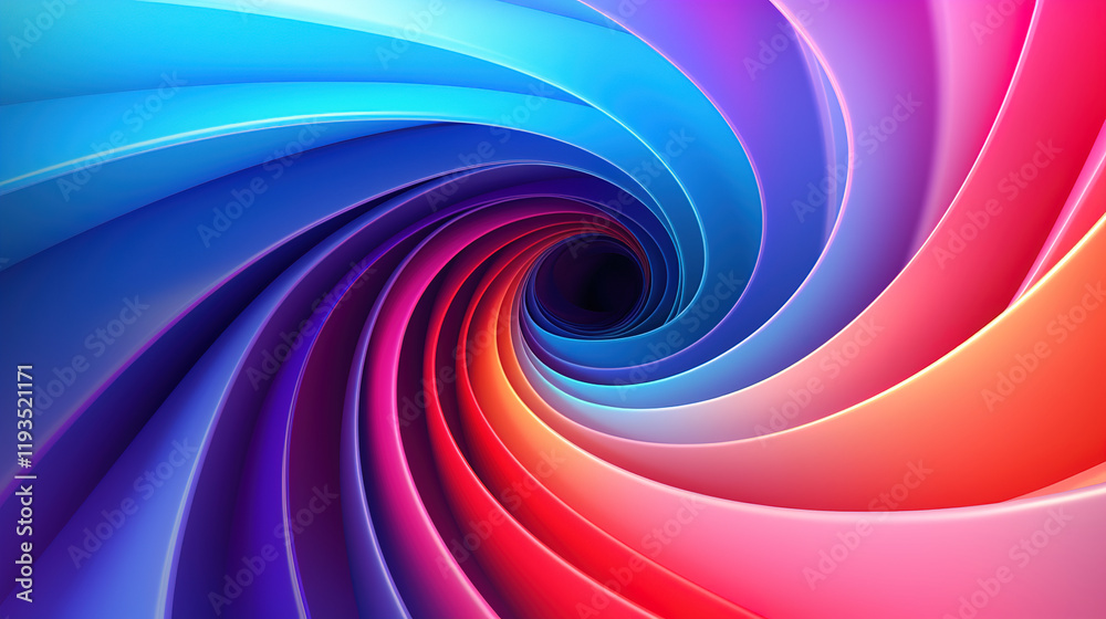 Obraz premium Abstract Colorful Spiral Design