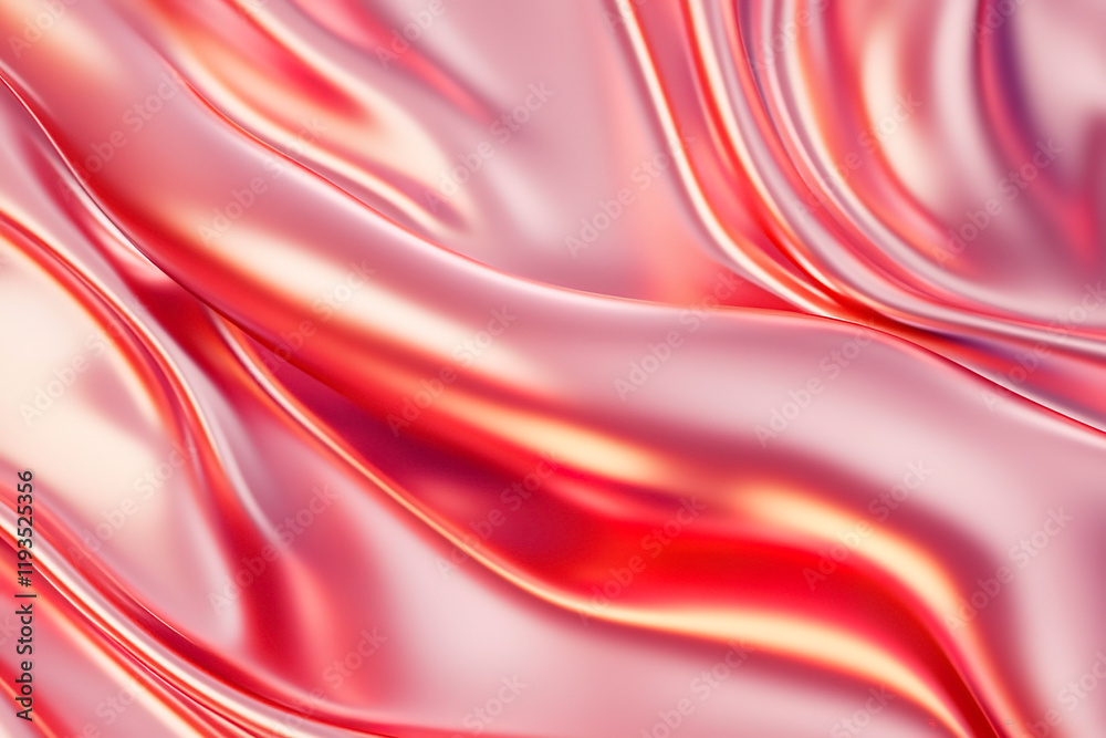 Obraz premium Red silk satin fabric background.