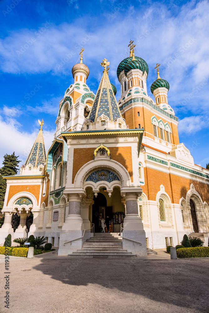 Fototapeta premium La Cathédrale Orhodoxe Saint-Nicolas de Nice
