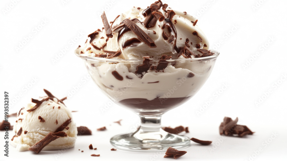 Ice cream. Ice cream is isolated on a light background. Vector illustration. Ice cream. Ice cream is isolated on a light background. Vector illustration.