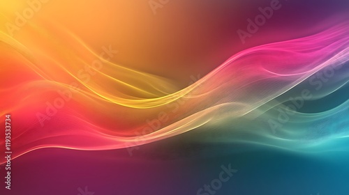 Wallpaper Mural Abstract Colorful Waves Flowing Dynamically Across Space Torontodigital.ca