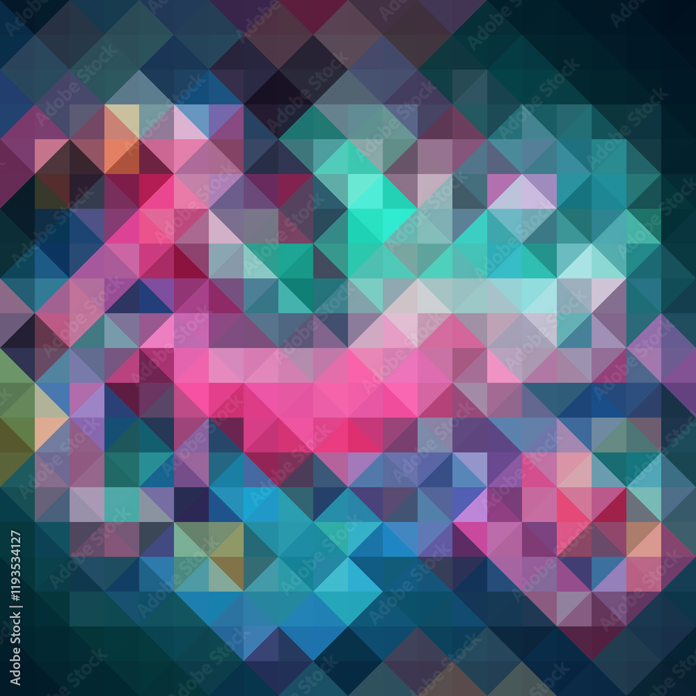 Colorful polygonal abstract background. Low poly effect. Polygon backdrop.