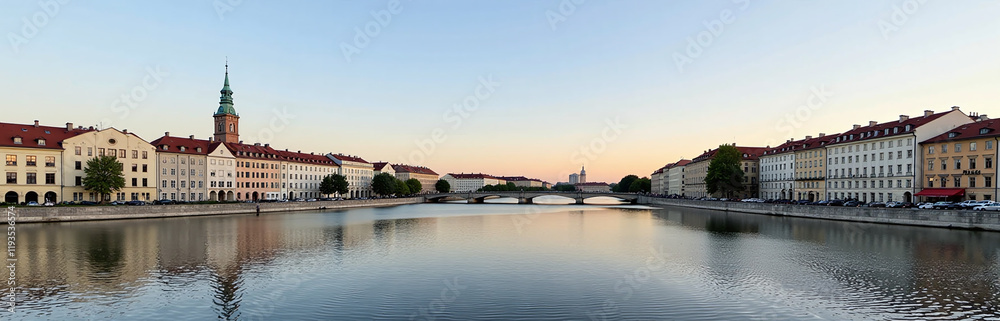 The City Of Praga Is A Historic Neighborhood In Warsaw, Poland, Known For Its Beautiful Architecture And Scenic Waterfront Views. 00002