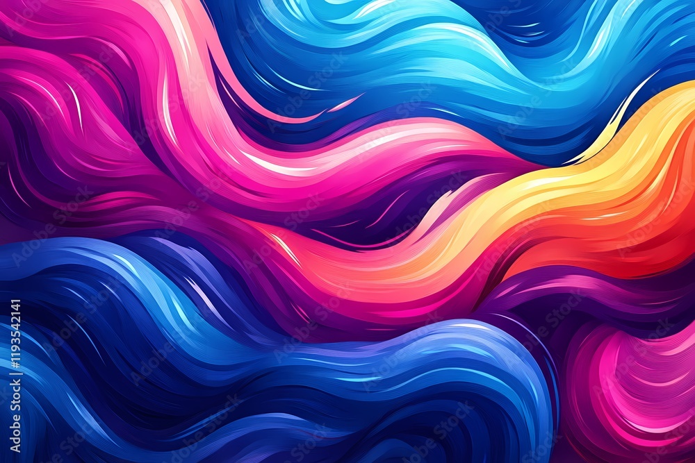Dreamy Watercolor Swirls: Abstract Fantasy Illustration Dreamy Watercolor Swirls: Abstract Fantasy Illustration