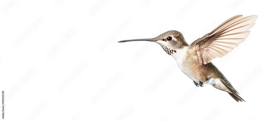 Fototapeta premium hummingbird isolated on white