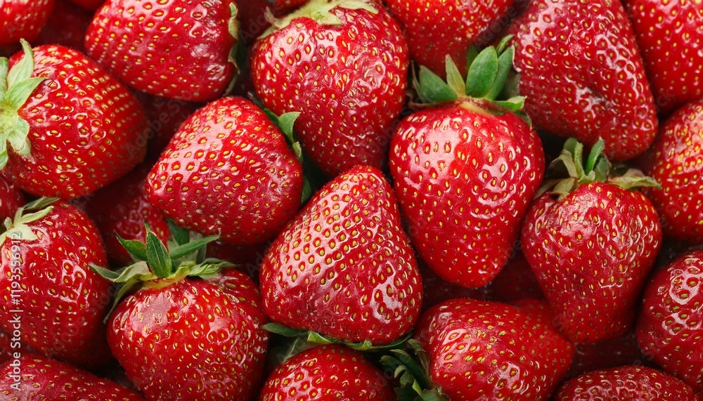 Pile of fresh ripe strawberries as background. Pile of fresh ripe strawberries as background.