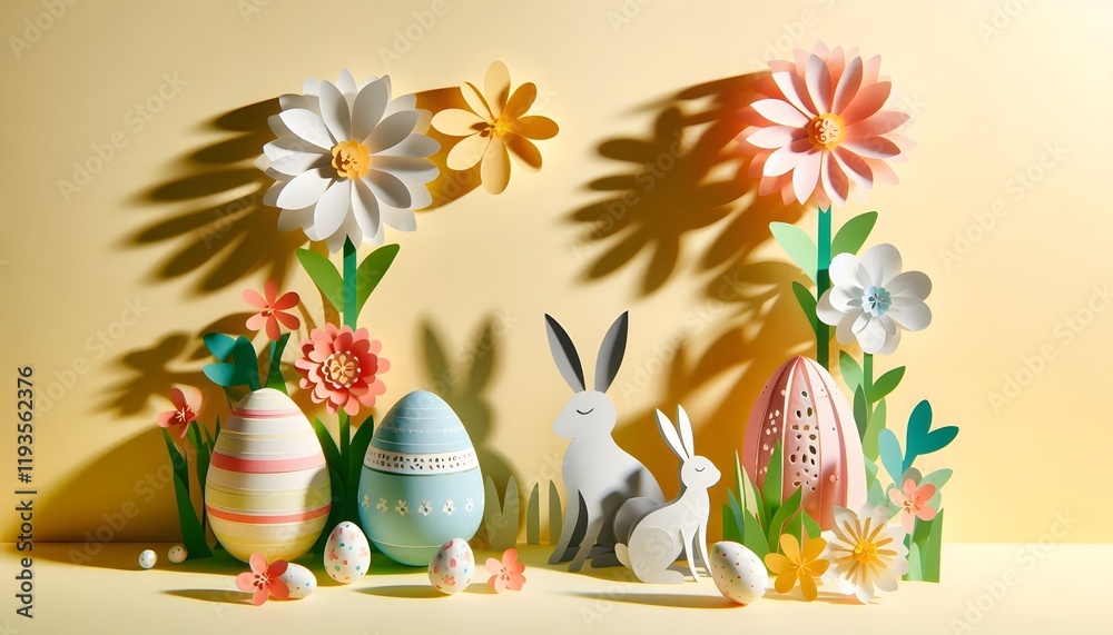 custom made wallpaper toronto digital3D Paper Easter Art Handcrafted