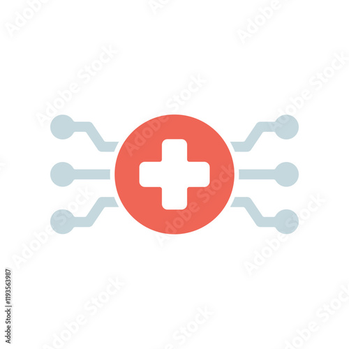 Icon a AI HEALTHCARE, isolated against a clean background.