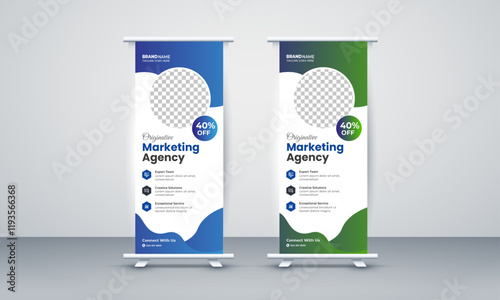 Professional & creative corporate business roll-up banner design