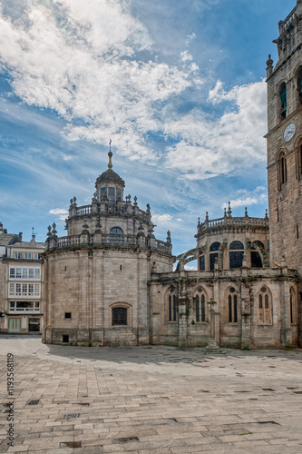 The Cathedral of Santa María de Lugo is a Catholic temple, episcopal seat of the diocese of Lugo, located in the city of the same name, in Galicia. photo