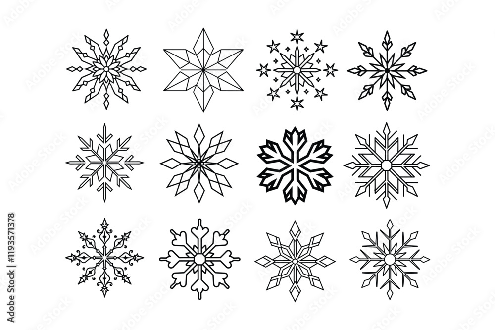 Snowflake icon 2. Snowflake icon 2.