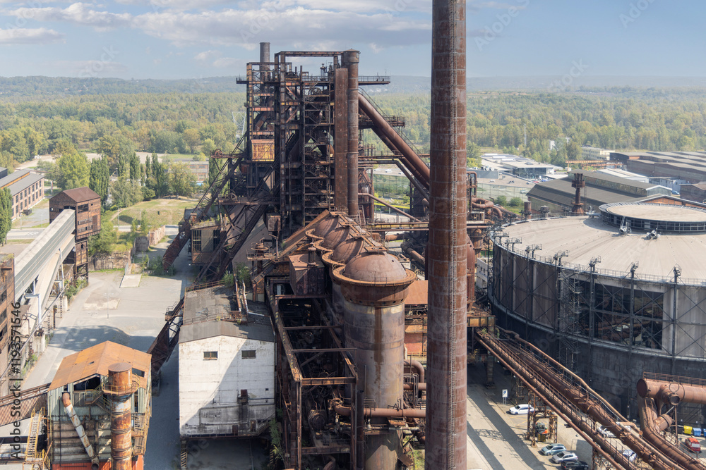 Lower Vitkovice, post-industrial remains of revitalized 19th-century iron factory, Ostrava, Czech Republic