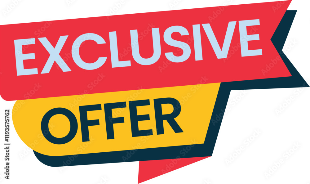 Fototapeta premium exclusive offer sale banner design