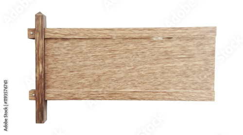 Wooden sign for signage or message photo