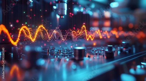 Particle collisions creating wave patterns dynamic oscillations an experimental setup