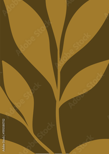 Tropical leaves vector wall art vector design 