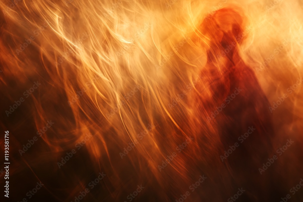 Fototapeta premium Fiery Abstract Flames of Energy