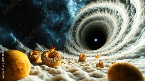 Singularities black holes distorting space curvature emitting gravitational waves photo