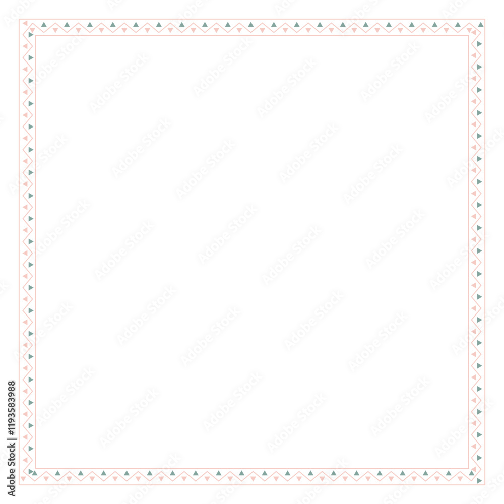 Geometric Triangle Jagged Line Frame Border Illustration Geometric Triangle Jagged Line Frame Border Illustration