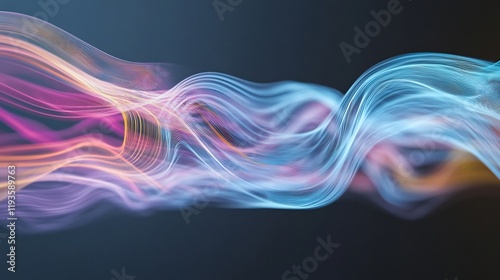 Thermodynamic processes visualized heat transfer and oscillation patterns showcasing principles of energy flow and molecular motion photo