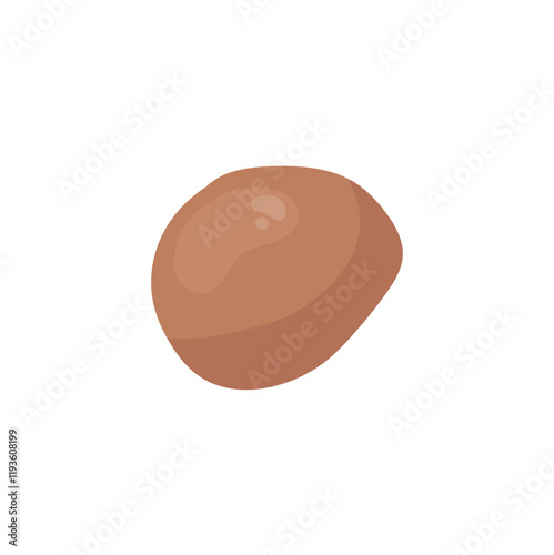 Pebble stones. Beach pebbles shape. Sea or river pebbles. Vector illustration.