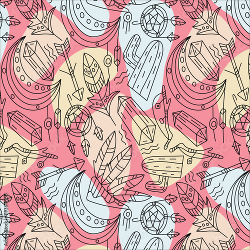 seamless pattern with hearts