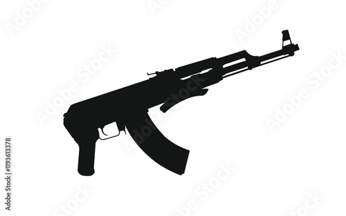 assault rifle illustration