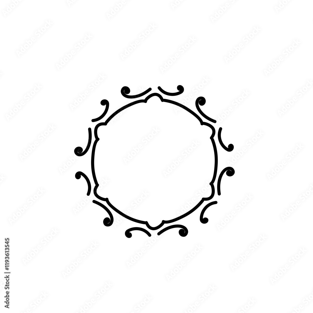 Obraz premium vintage calligraphy frame