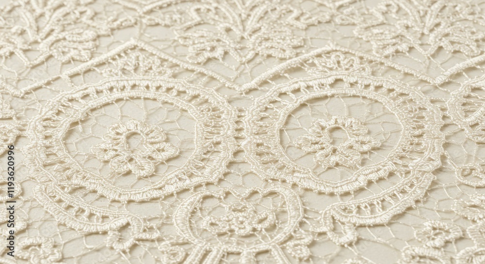 Elegant Close Up Cream Lace Fabric Background Texture Elegant Close Up Cream Lace Fabric Background Texture