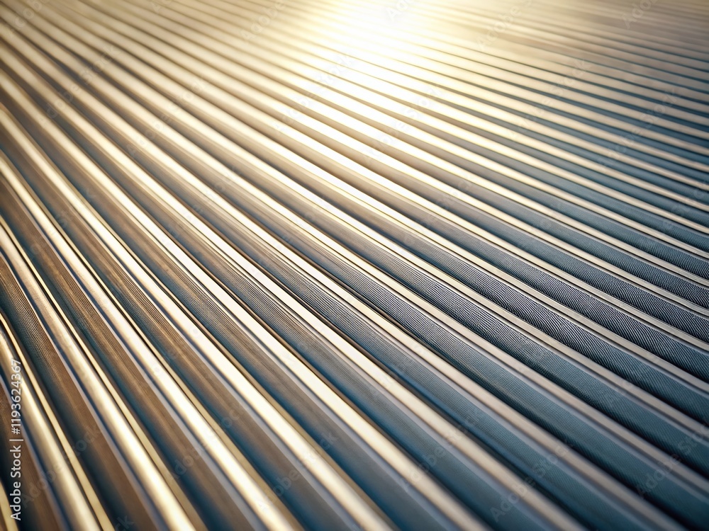 Obraz premium Minimalist Pale Gray Background with Slanted Translucent Stripes - Tilt-Shift Photography