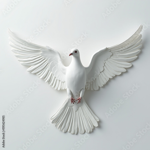 Various images of the dove, the symbol of peace