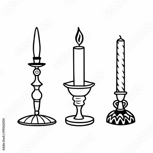 candlestick with candles