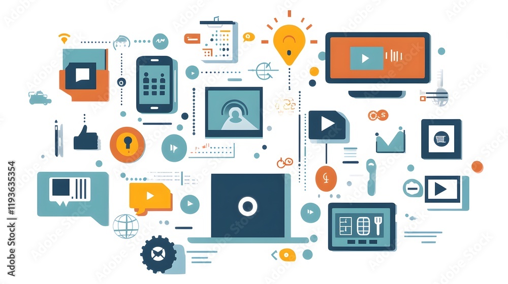 Digital Media Network Connecting Devices And Ideas Digital Media Network Connecting Devices And Ideas