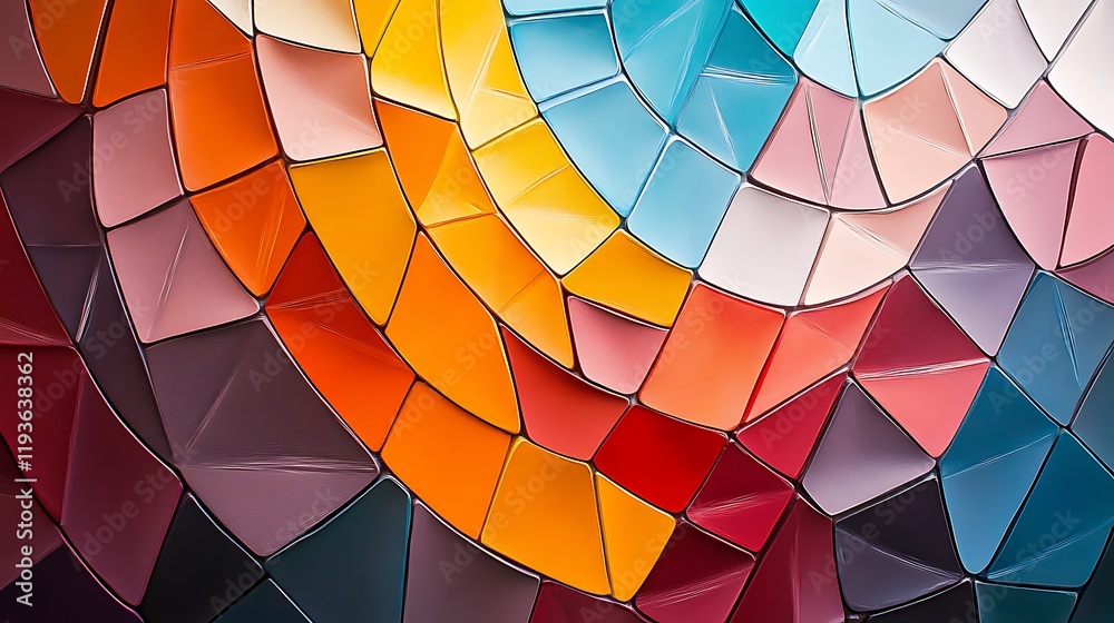Fototapeta premium Abstract Colorful Geometric Mosaic Pattern Design