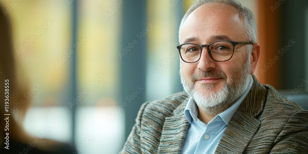 Fototapeta premium Human resources consultant advises on workforce management strategies for employee retention in corporate settings